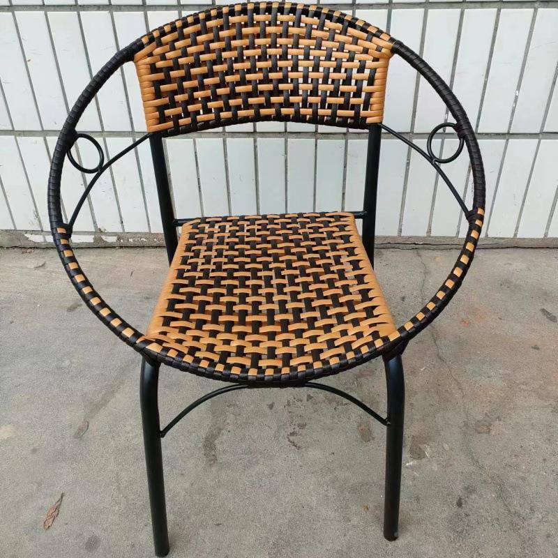 藤椅子成见详情人小藤编背椅老人矮凳子防晒阳跨台厚户外耐靠用加