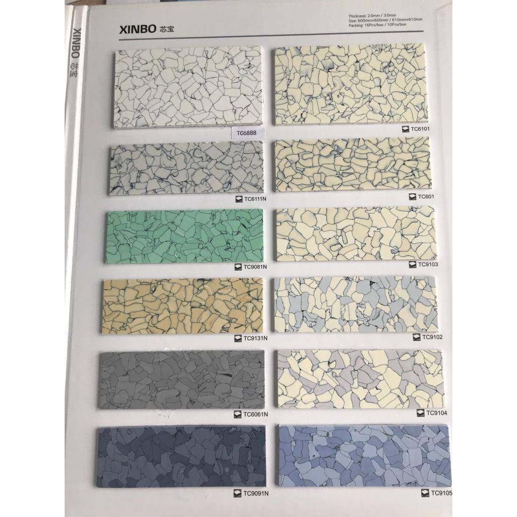 UHR电芯宝防静电地板磨2mmPVC地板革耐滑抗静无防尘车间地胶