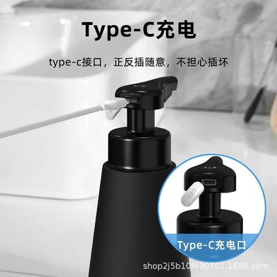 不锈动钢自感应皂液器壁挂式洗手液器厨房洗450洁精应感泡沫器洗