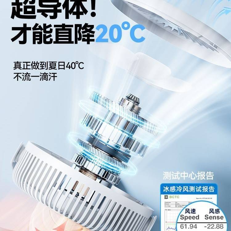 8寸超大电风扇家用超静音卧室小型台式风壁扇2024新款挂壁式电扇