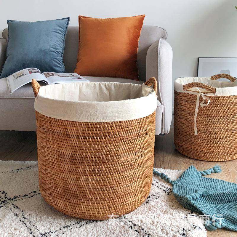 越南服秋藤编洗衣篮023脏衣衣收纳筐物脏衣桶大号家用编织物储篓,收纳整理,脏衣篮,淘宝优惠券,粉丝福利购,淘宝优惠卷