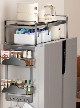 冰箱顶置物收UWE纳侧吸外侧磁面挂架厨房家用单双开门上方架空间