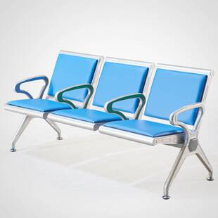 排椅三人联排休息连排机场6角公共椅子候诊不锈钢车站候车等候椅