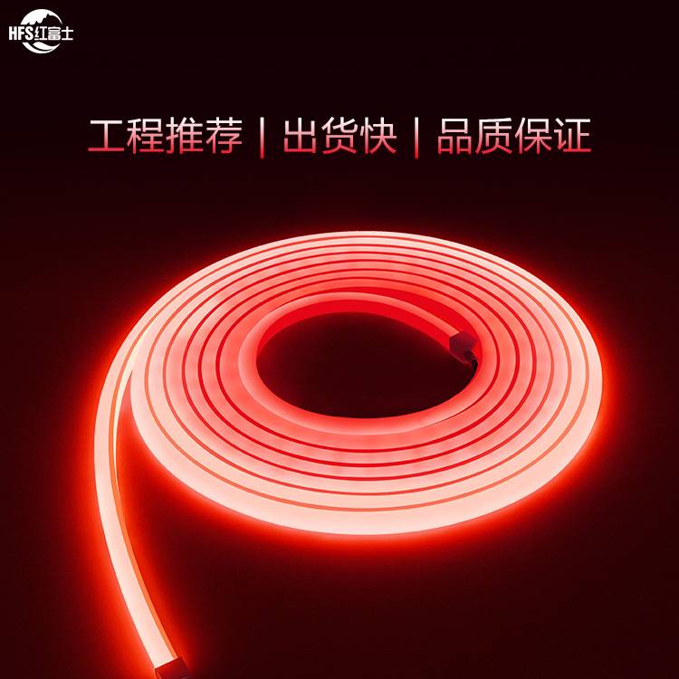 2835RGB七彩霓虹管灯带12v1010MM户外室内装饰LED灯条120灯一米