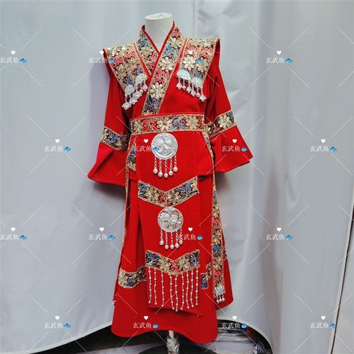 新款儿童苗族服装简约新款暗红色小清新苗族服装少U数民族旅拍摄