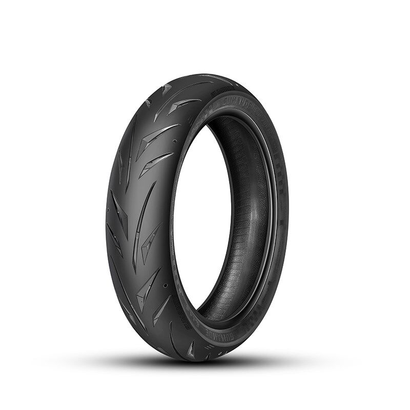 固满徳半热熔机车10/12/17寸柳叶纹 仿赛摩托车烈焰熠熠防滑轮胎