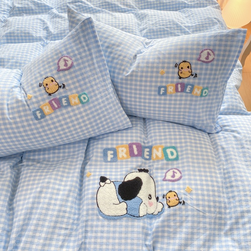 a类全棉被套单件纯棉160x210cm单双人被罩三件套儿童卡通学生宿舍