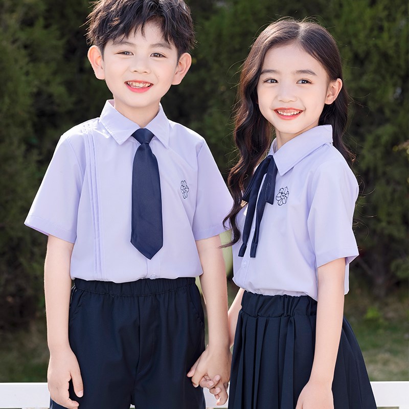 小学生班服夏装毕业拍照服幼儿园学院风园服六一表演服夏季校服棉