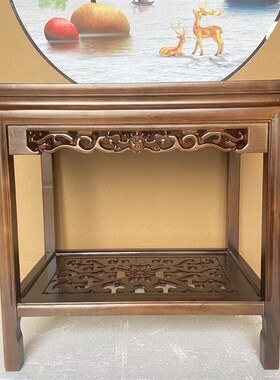 实木花架鱼缸架桌子茶几边几盆景架摆件桌工艺P品奇石茶桌中式沙