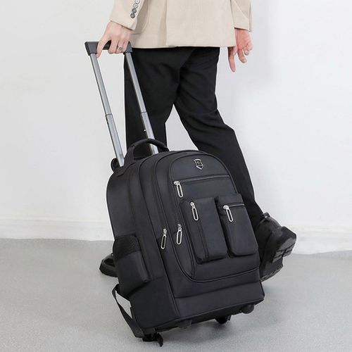 拉杆背包双肩拉杆包超轻便可背可拉大容量18寸拖轮可登机行李箱包