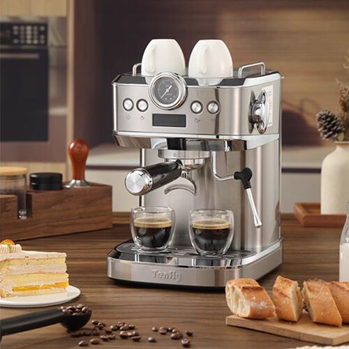tenfly意式咖啡机家用小型20Bar商用款半自动蒸汽奶X泡一体全自动