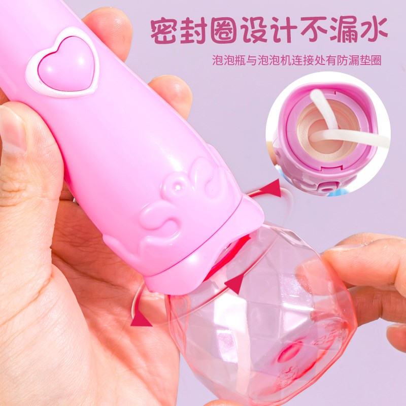 仙女魔法棒泡泡机儿童手持泡泡枪网红爆款2024新款女孩吹泡泡玩具图片