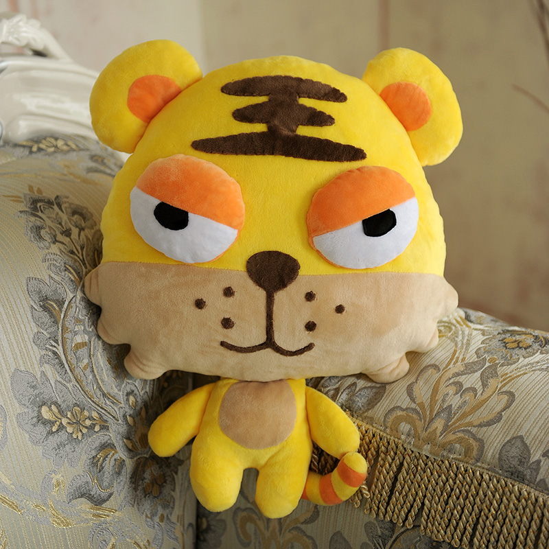 手缝制作生肖虎毛绒玩偶刺绣娃娃公仔手工布艺diy材料包虎年礼物