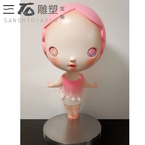 定制售楼处酒店展厅空间卡通抽象大型环境艺术Q品落地雕塑装饰摆