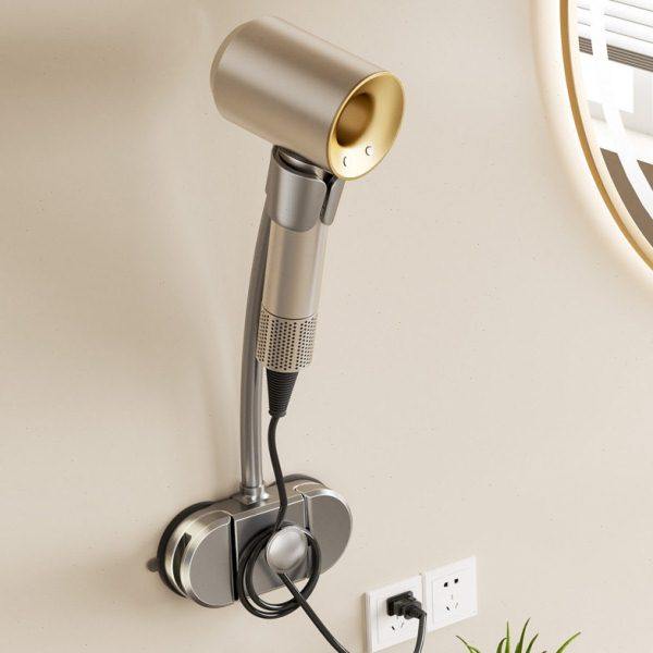 吸盘懒人吹风机支架卫生间免打孔可旋转免手拿收纳电吹风筒置物架,收纳整理,吹风机防尘袋/罩/架,淘宝优惠券,粉丝福利购,淘宝优惠卷