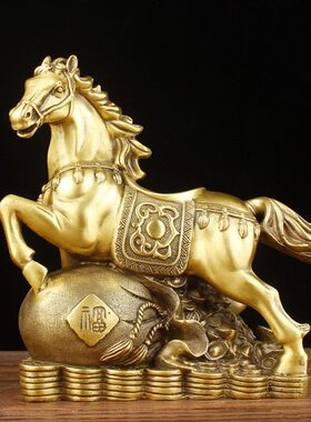 铜马摆件纯铜马到成功铜马摆件家居办公桌装饰品工艺礼品