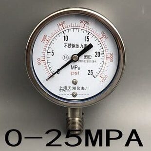 3500PSi 100BF全不锈钢压力表Y100BF 25MPA 高温表 耐腐蚀