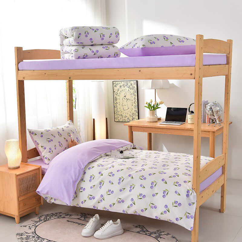 AB面全棉被子被褥全套床上用品六件套学生单人宿舍高中寝室一整套