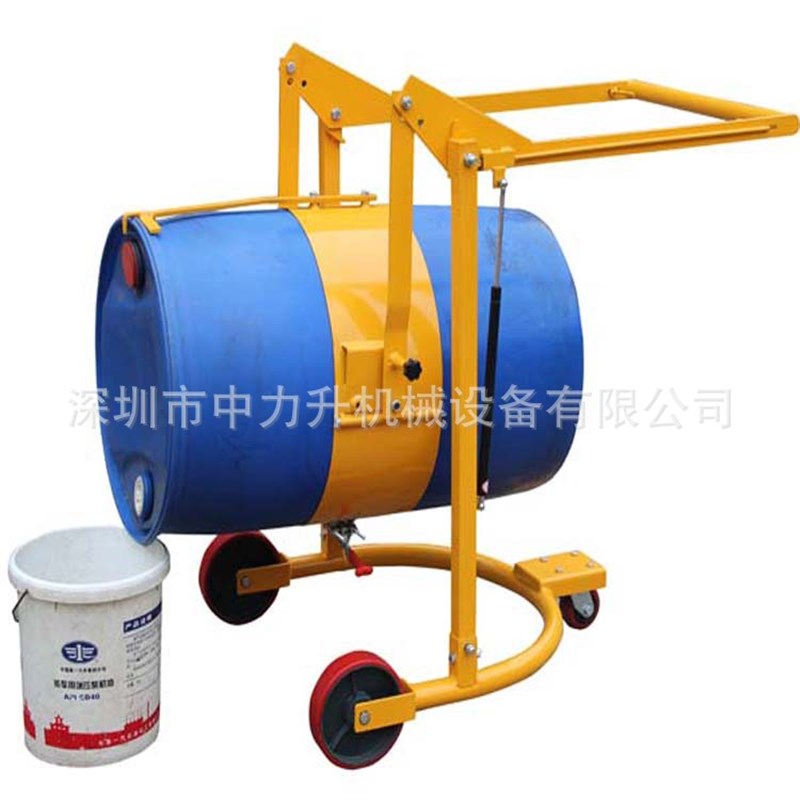 油桶翻转搬运车 机械式油桶车 简易手推油桶搬运夹具