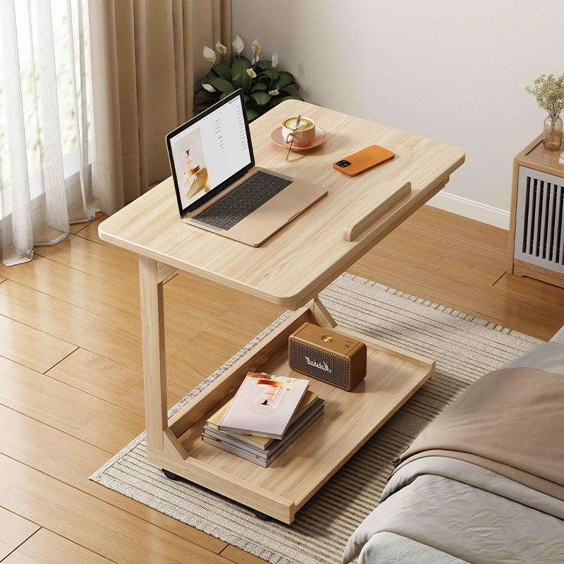 40/60/80床头置物架可移动小桌子床边桌客厅家用沙发桌.边几小茶