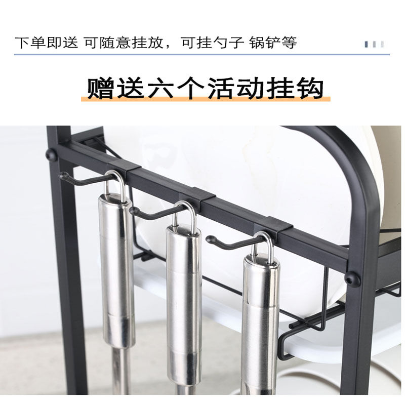 不锈钢沥水碗架厨房晾放碗筷置物架碗碟盘子台面收纳架