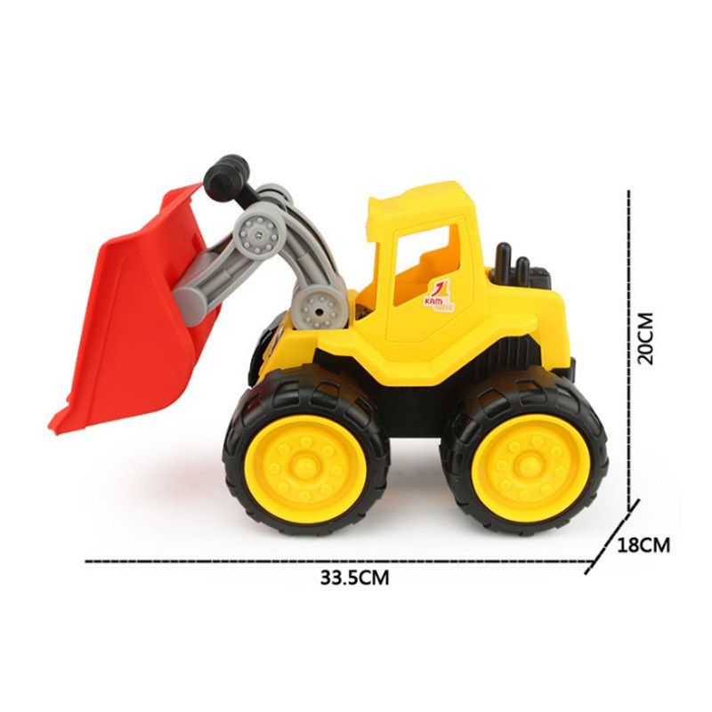 大号厚实沙滩车儿童翻斗挖掘机工程车玩具推土机儿童玩具