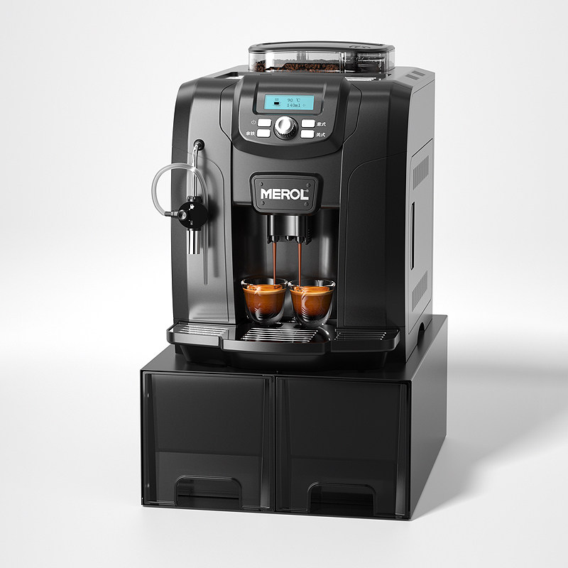 Merol/美宜侬 ME-815 咖啡机商用家用全自动上水迷你蒸汽意式磨豆