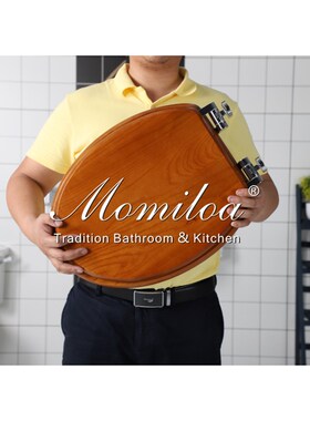 美景座便器配件PkP盖板尿醛盖板实木盖板 黑色白色盖板 咖啡色盖