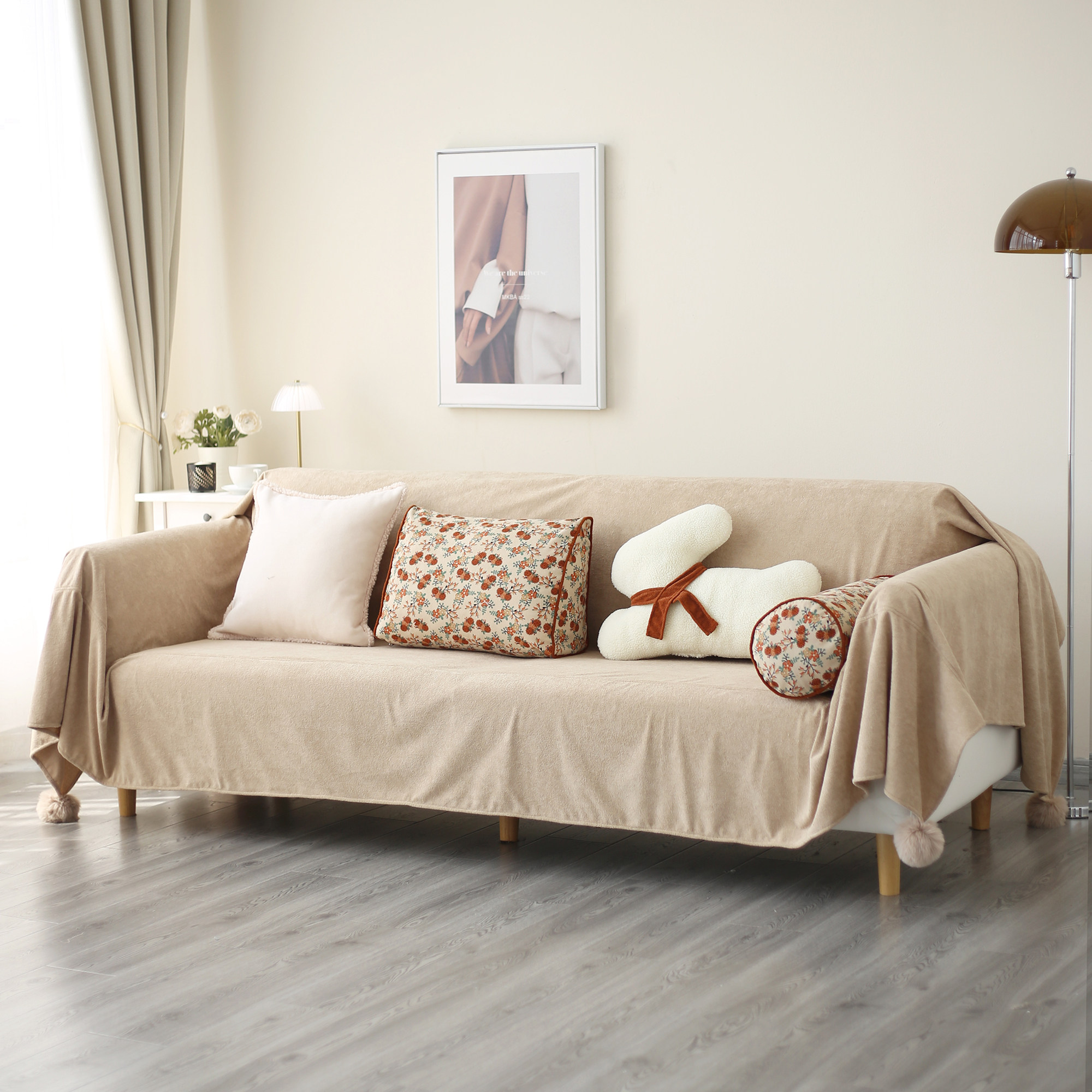 2025新款沙发套罩可可绒氛围感沙发巾全包盖布微防水防猫抓冬季,居家布艺,沙发套,淘宝优惠券,粉丝福利购,淘宝优惠卷