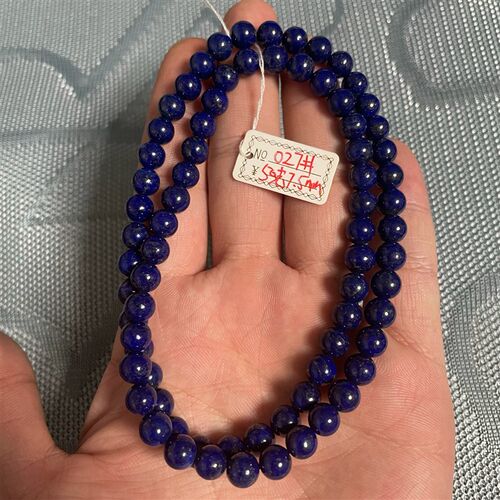 天然老矿青金石手链3圈多层u手串 青金石多圈手链 5-8mm一物一图