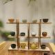 博古架摆件小型实木茶杯架子茶壶架多宝格茶具多格收纳置物架桌面