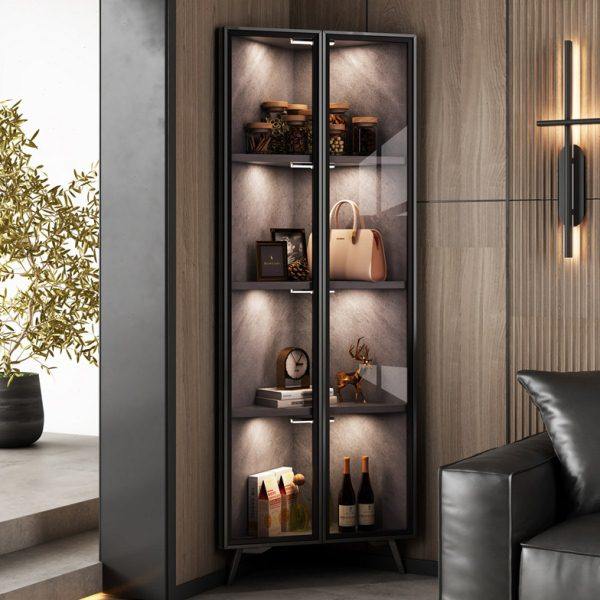 客厅转角墙角三角形拐角小置物架角落墙边沙发角柜收纳柜子边角柜,住宅家具,角柜,淘宝优惠券,粉丝福利购,淘宝优惠卷