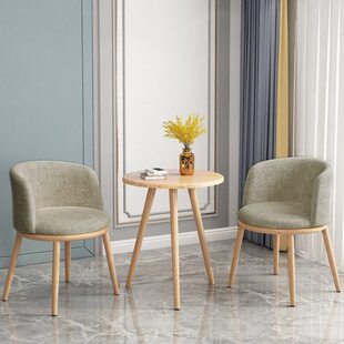 宾馆酒店休闲圆桌椅民宿茶几组合小方几茶几沙发配套桌椅公寓配套