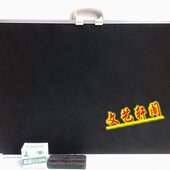 黑板学生黑板 挂式 50X70CM普通双面黑板 无磁性铝边木制黑板 包邮