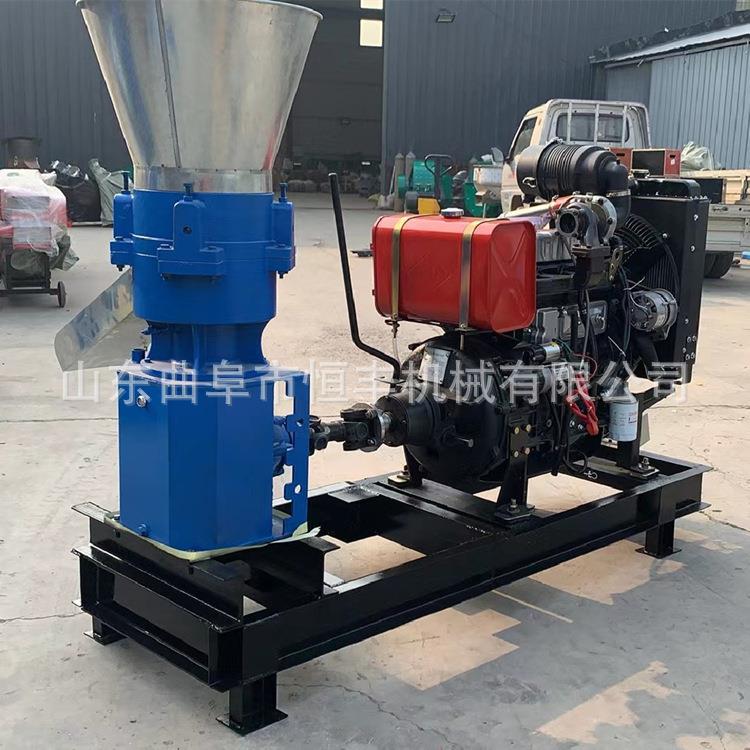 发动机带动大产量养殖牛羊饲料颗粒机多功能鱼虾饲料制粒机