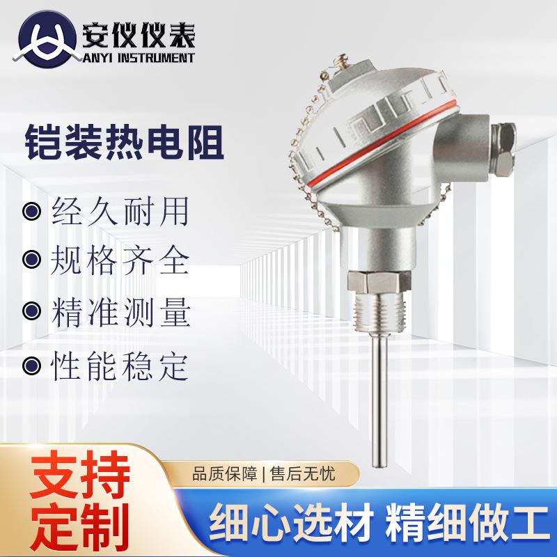 WRN-230/231K型热电偶PT10铂热电阻WZP-230固定螺纹温度传感器