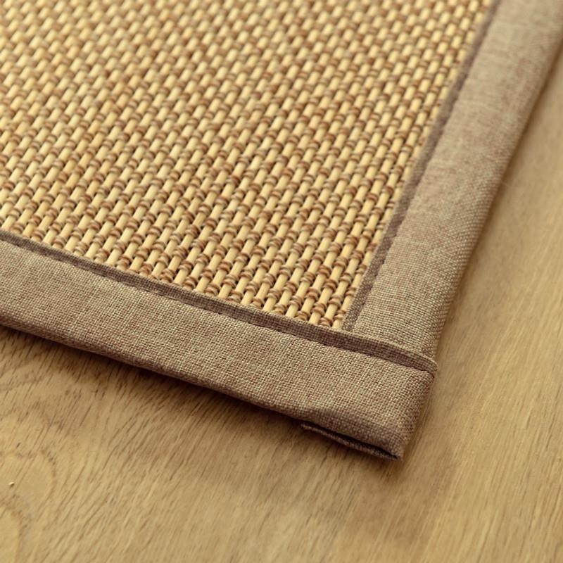 日式竹编地毯客厅卧室茶桌沙发民宿阳H台垫飘窗垫榻榻米地垫可定