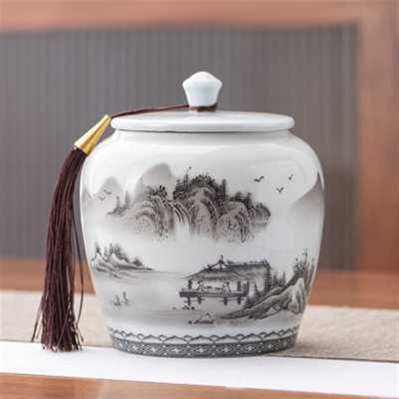 覆古茶叶包装h盒空盒陶瓷密封罐红茶普洱白茶碎银子高档礼盒定制