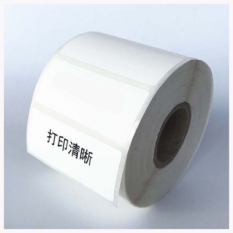 PP合成标签纸不干l胶条码打印纸撕破标签纸合成纸防水打印机条形