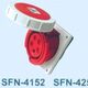 IP67 SFE上丰防水工业插座SFN 五芯插座 五极暗装 斜座 4252 32A