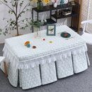 电炉罩新款 长方形茶几双面绒取暖烤火被电暖炉烤火炉桌子套罩冬季