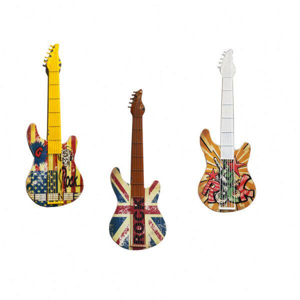 复古铁艺吉他装饰壁挂创意家居房间酒吧餐厅乐器模型挂件墙上装饰