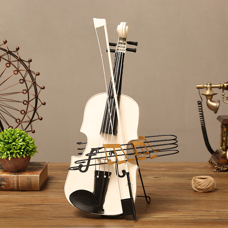 现代轻奢高级艺术感小提琴摆件客厅电视柜办公室酒V柜高档家居饰
