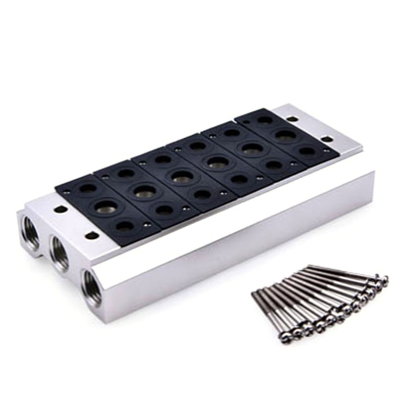 SMC电磁阀VF3130阀o板VV5F3-2/3/4/5/6/7/8/9F汇流板底座