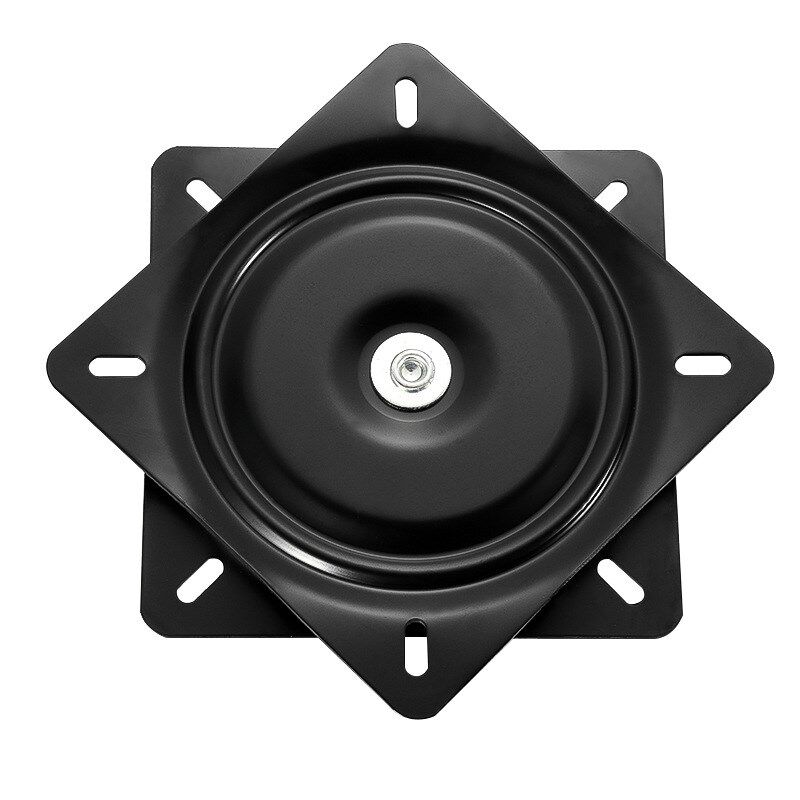 满珠加厚万向转盘电视旋转台轴承家具方型铁转盘沙发椅子底座12寸