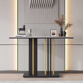 轻奢入户岩板玄关台条案入户供桌靠墙客厅案台家用走廊玄关置物架