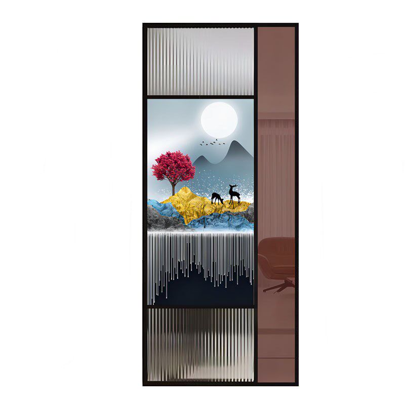 办公室铁艺屏风酒店包厢商用玻璃隔断墙现代简约入户装饰遮挡墙