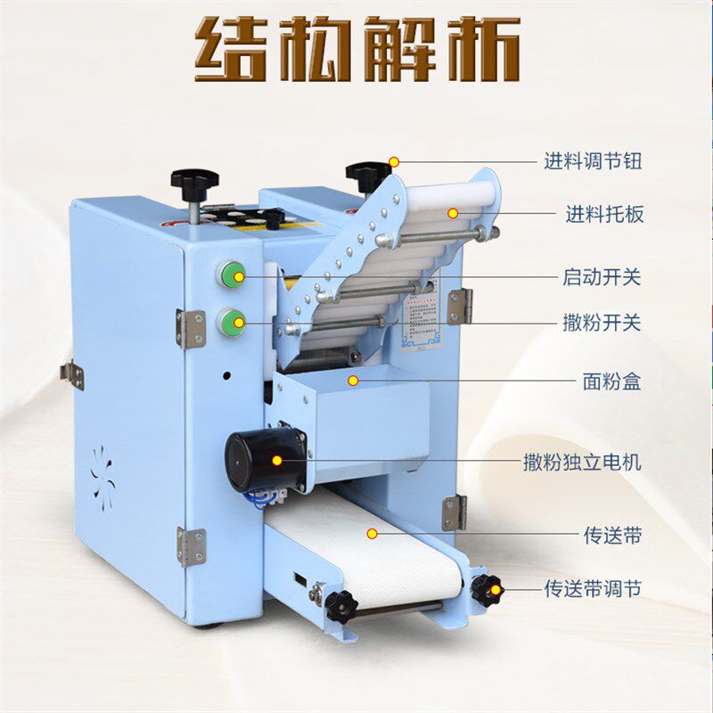 厨大嘴饺子皮机全自动擀皮机食堂用包子皮机仿手工擀皮机货源