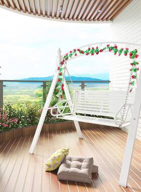 秋家千摇MKN户外庭院阳台室外用大吊篮藤椅网红荡秋千人双人吊床吊椅