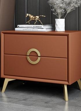 A1521902用025新款头柜室家软包床头柜蓝色轻奢床风轻奢卧卧室简